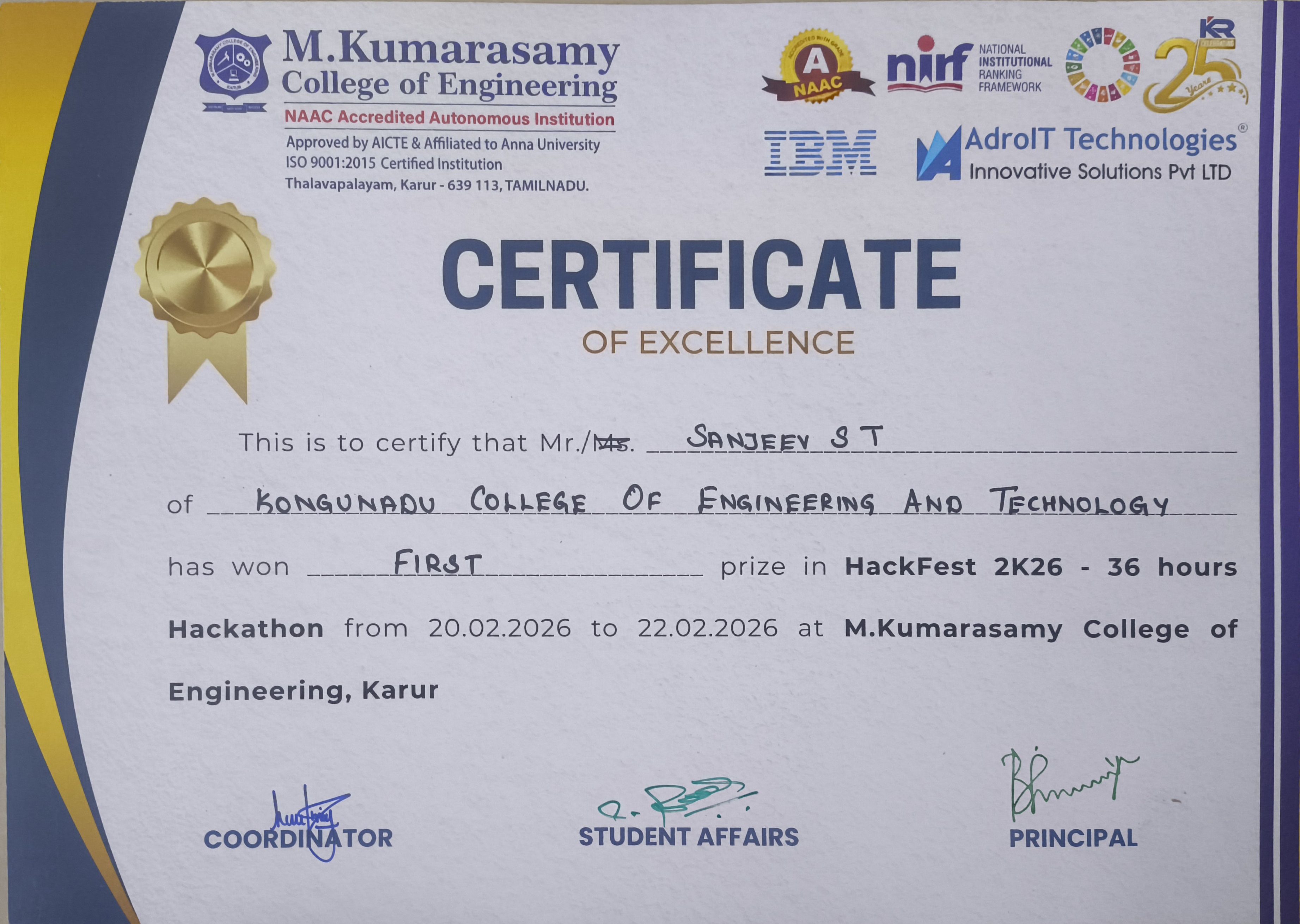 Certificate 3